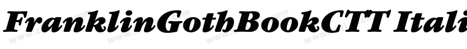 FranklinGothBookCTT Italic字体转换